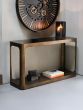 Thorn Metal and Glass Console Table