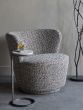 Roehampton Textured Slub Swivel Chair Mocha