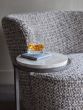 Iota Accent Table Grey Emperador Marble Aged Silver Frame by Ora Designs | Style Our Home