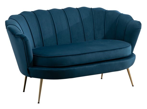 Ariel Blue 2 Seater Sofa