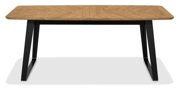 Emerson Rustic Oak & Peppercorn 6-8 Seater Extension Dining Table by Bentley Designs | Style Our Home
