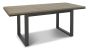 Tivoli Weathered Oak 4-6 Seater Table & 4 Fontana Blue Velvet Chairs by Bentley Designs | Style Our Home