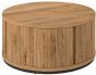 Vega Rustic Oak & Peppercorn Round Coffee Table by Bentley Designs | Style Our Home