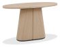 Vega Scandi Oak & Peppercorn Oval Console Table by Bentley Designs | Style Our Home