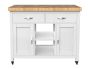 Kitchen Island (White) with Butchers Block by Baumhaus | Style Our Home