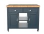 Kitchen Island (Blue) with Butchers Block by Baumhaus | Style Our Home