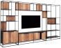 Cosmo 2 Doors Open Racks TV Wall Element Bookcase