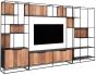 Cosmo 2 Doors Open Racks TV Wall Element Bookcase