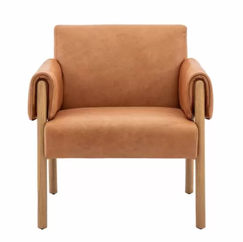 Carden Brown Leather Armchair by Gallery Living | Style Our Home