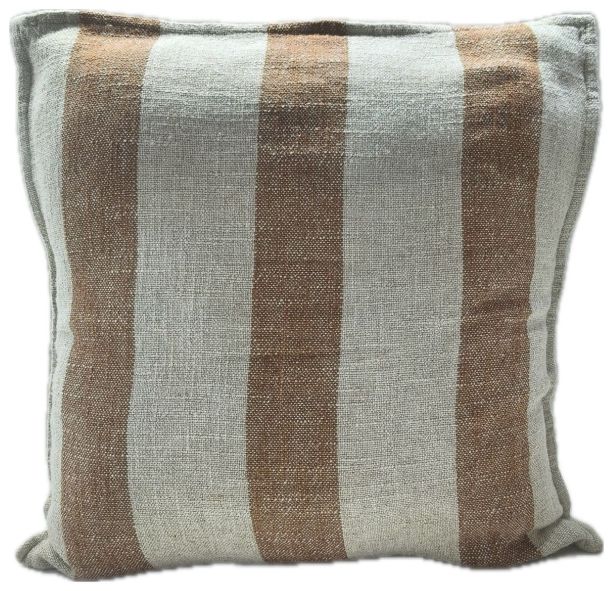 Viscose Linen Stripe Rust by Malini | Style Our Home
