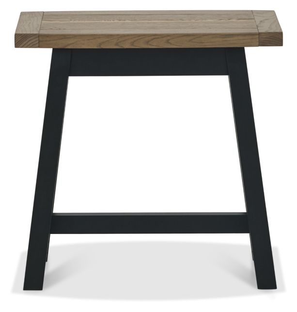 Camden Weathered Oak & Peppercorn Side Table by Bentley Designs | Style Our Home