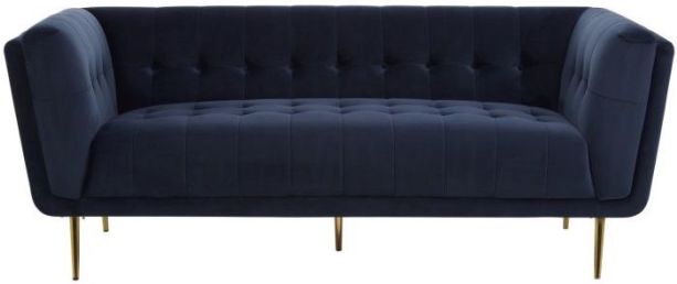 Harmony Blue Velvet Sofa by Prestige | Style Our Home