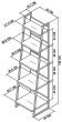 Indus Rustic Oak Narrow Open Display Unit By Bentley Designs | Style Our Home