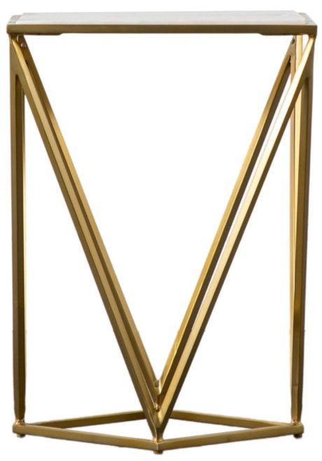 Croxley Gold Side Table by Hudson Living | Style Our Home