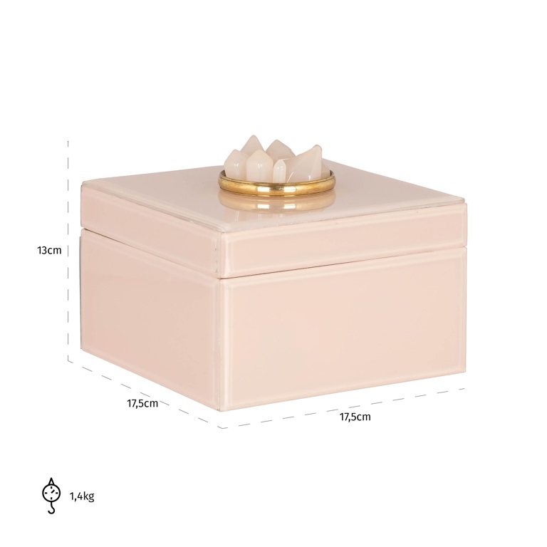 Storage Box Jalisa (Pink) by  Richmond Interiors | Style Our Home