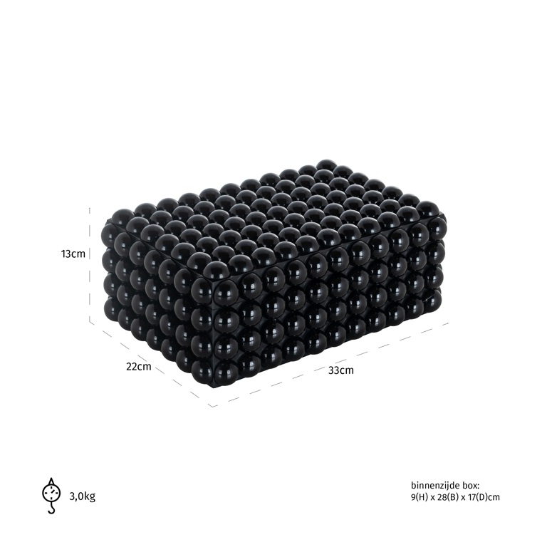 Storage box Batool big (Black) by Richmond Interiors | Style Our Home