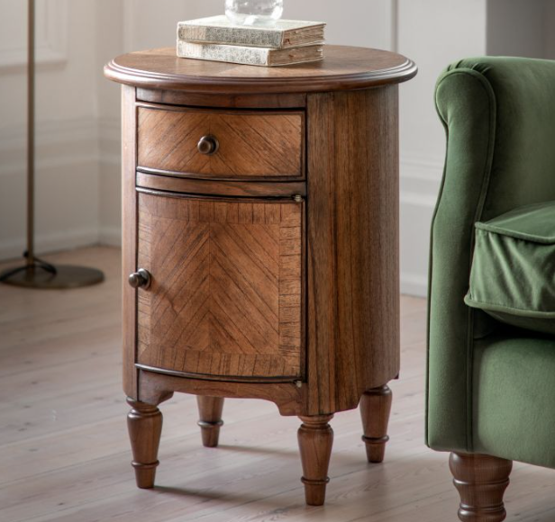 Dashwood Drum Side Table by Hudson Living | Style Our Home 