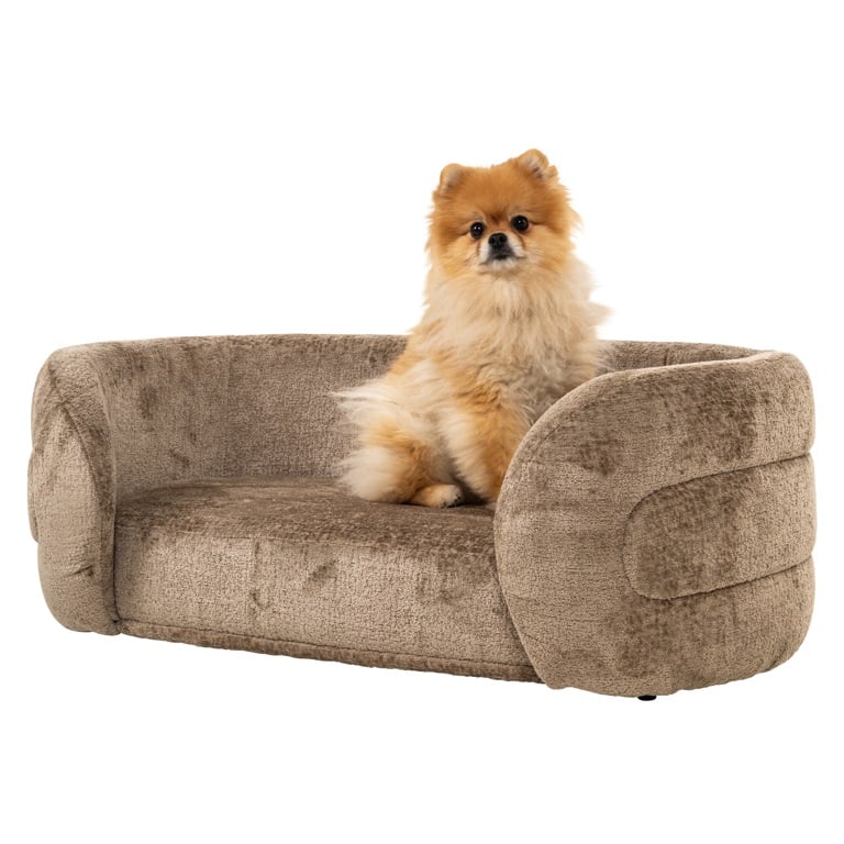 Pet bed Bingo taupe chenille (Bergen 104 taupe chenille) by  Richmond Interiors | Style Our Home