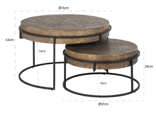 Derby set of 2 Coffee Table by Richmond Interiors | Style Our Home