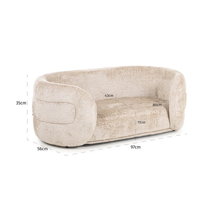 Pet bed Bingo clay chenille (Bergen 902 clay chenille) by  Richmond Interiors | Style Our Home