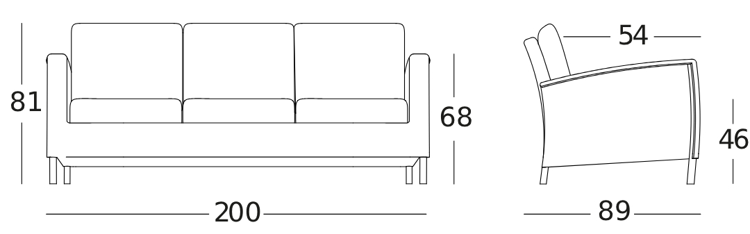 Dovile 3-Seater Lounge Sofa by Vincent Sheppard - Style Our Home 