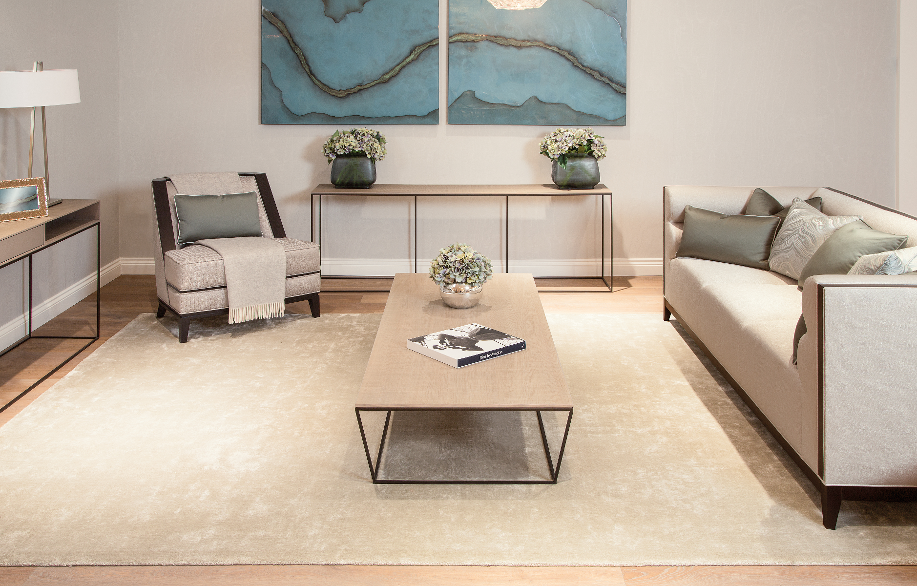 Bone Chrome Rug - Katherine Carnaby by Asiatic London | Style Our Home