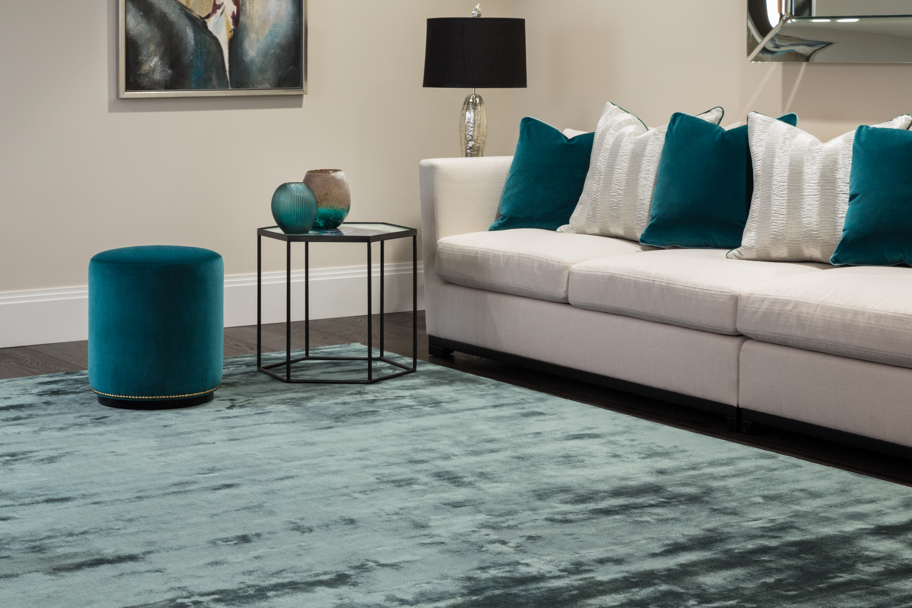 Petrol Rug - Katherine Carnaby by Asiatic London | Style Our Home