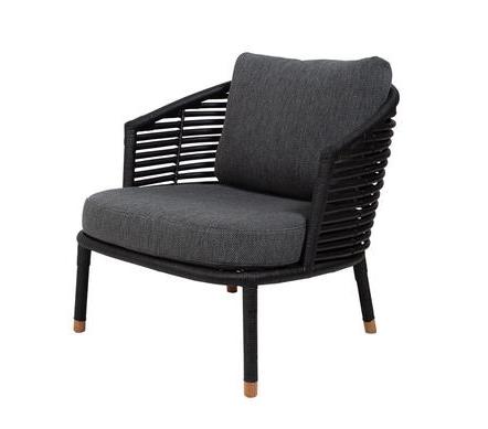 Sense Black Lounge Chair by Cane-line | Style Our Home