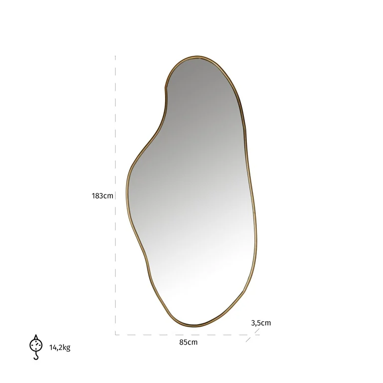 Mirror Alton (Brushed Gold) by  Richmond Interiors | Style Our Home