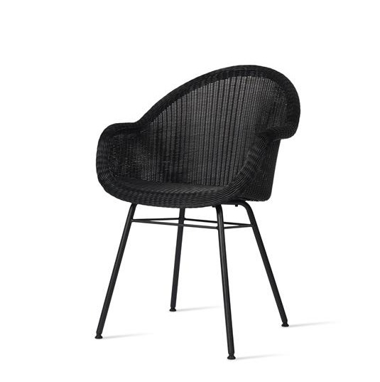 Edgard Dining Chair Steel A Frame in Black - Style Our Home