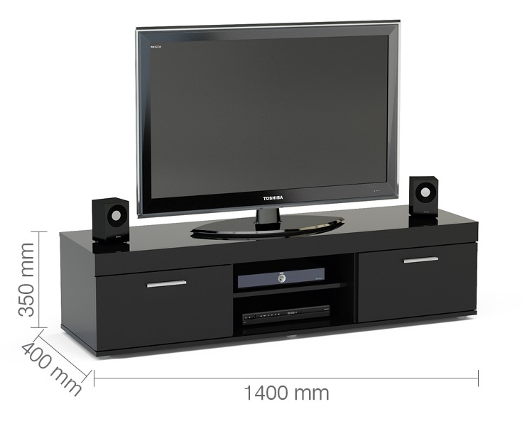 Edgeware Black TV Unit