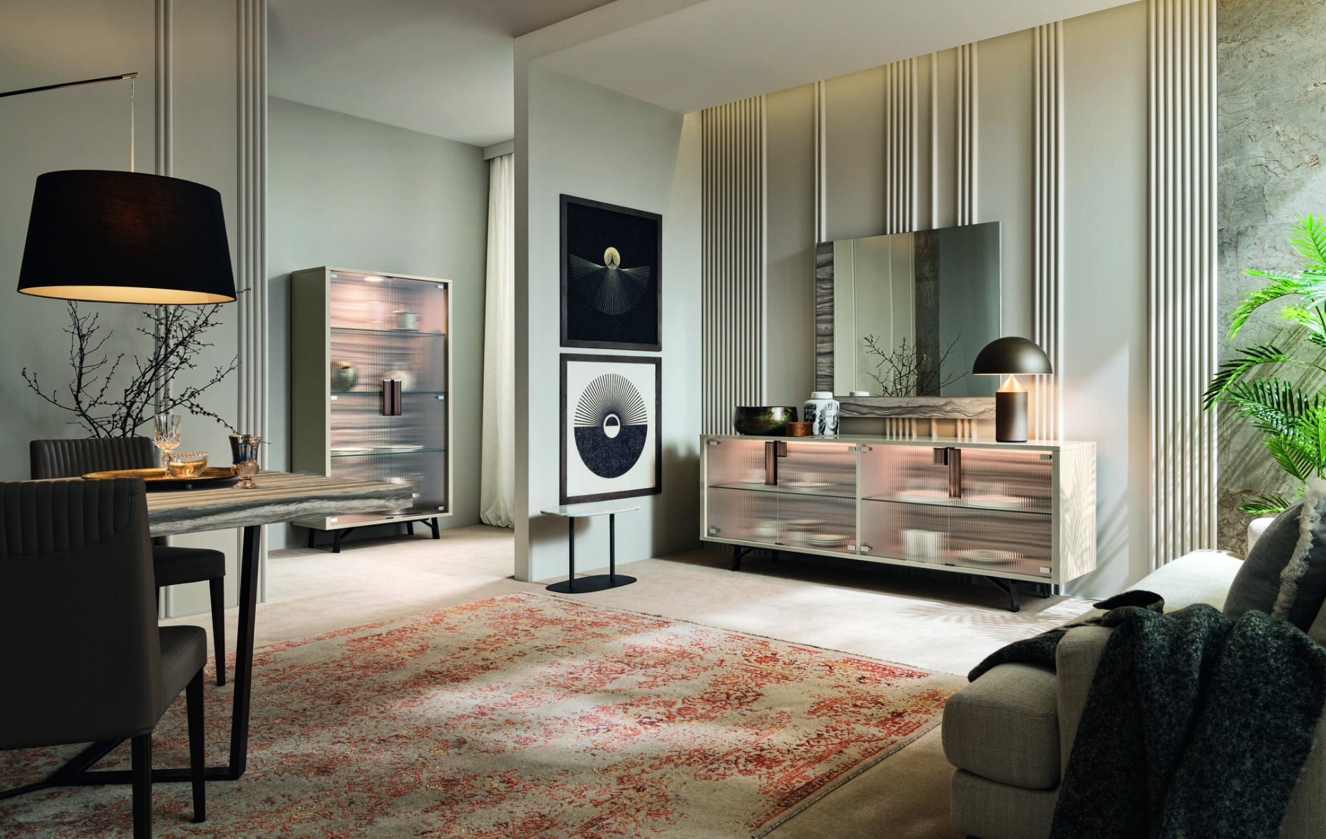 Jupiter 4 Glass Door Buffet by Alf Italia | Style Our Home