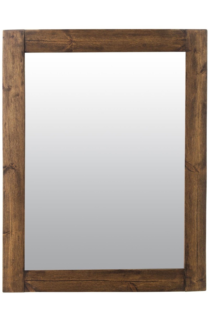 Erato Dark Natural Wood Dress Mirror