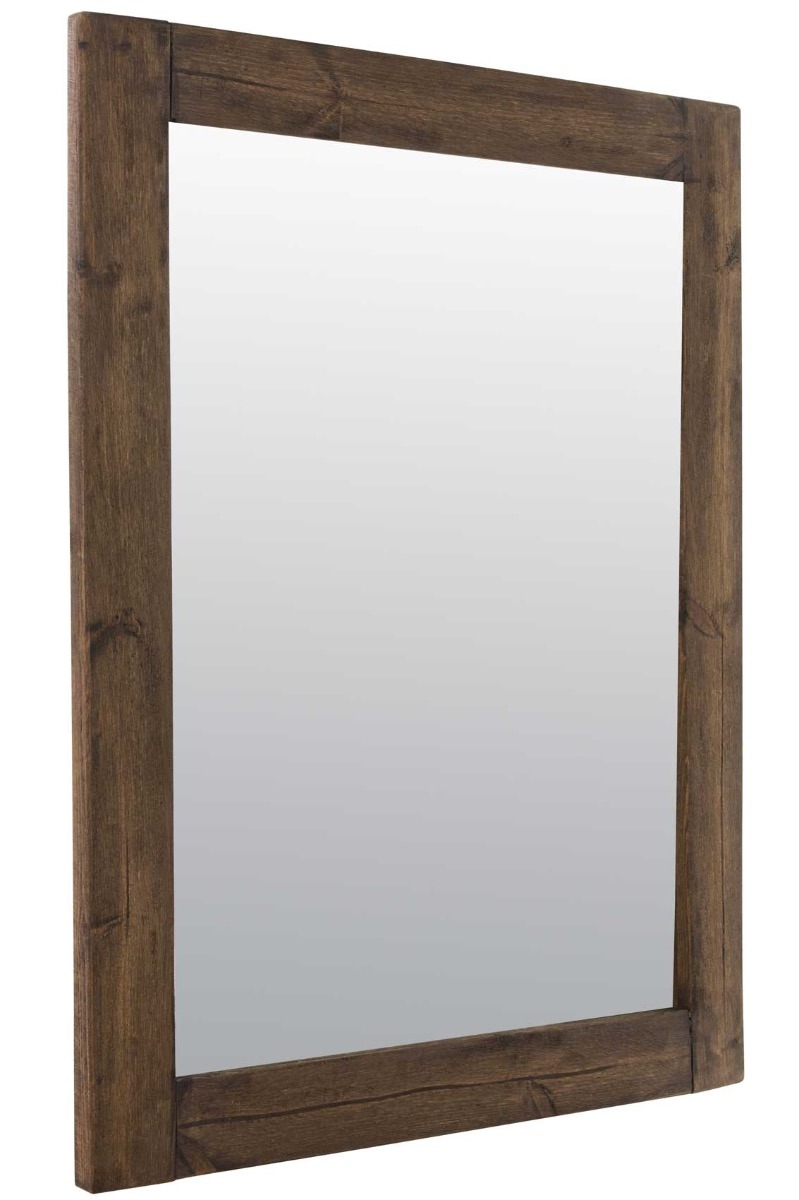 Erato Dark Natural Wood Dress Mirror