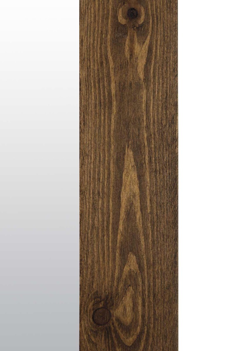 Erato Dark Natural Wood Wall Mirror