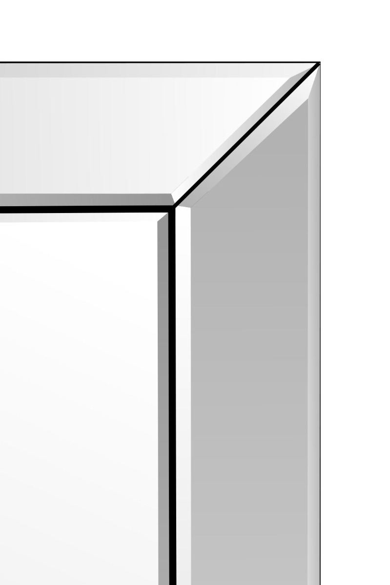 Hera All Glass Modern Cheval Mirror