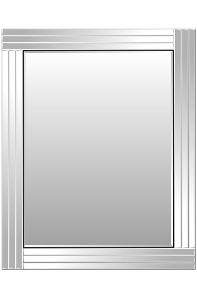 Grace All Glass Triple Edge Bevelled Large Wall Mirror