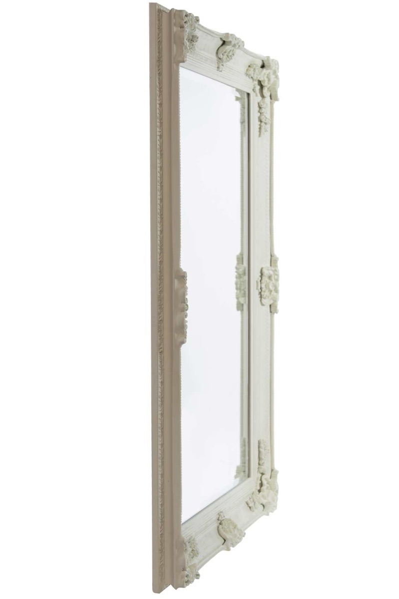 Eos Cream Ornate Flourish Large Wall Mirror