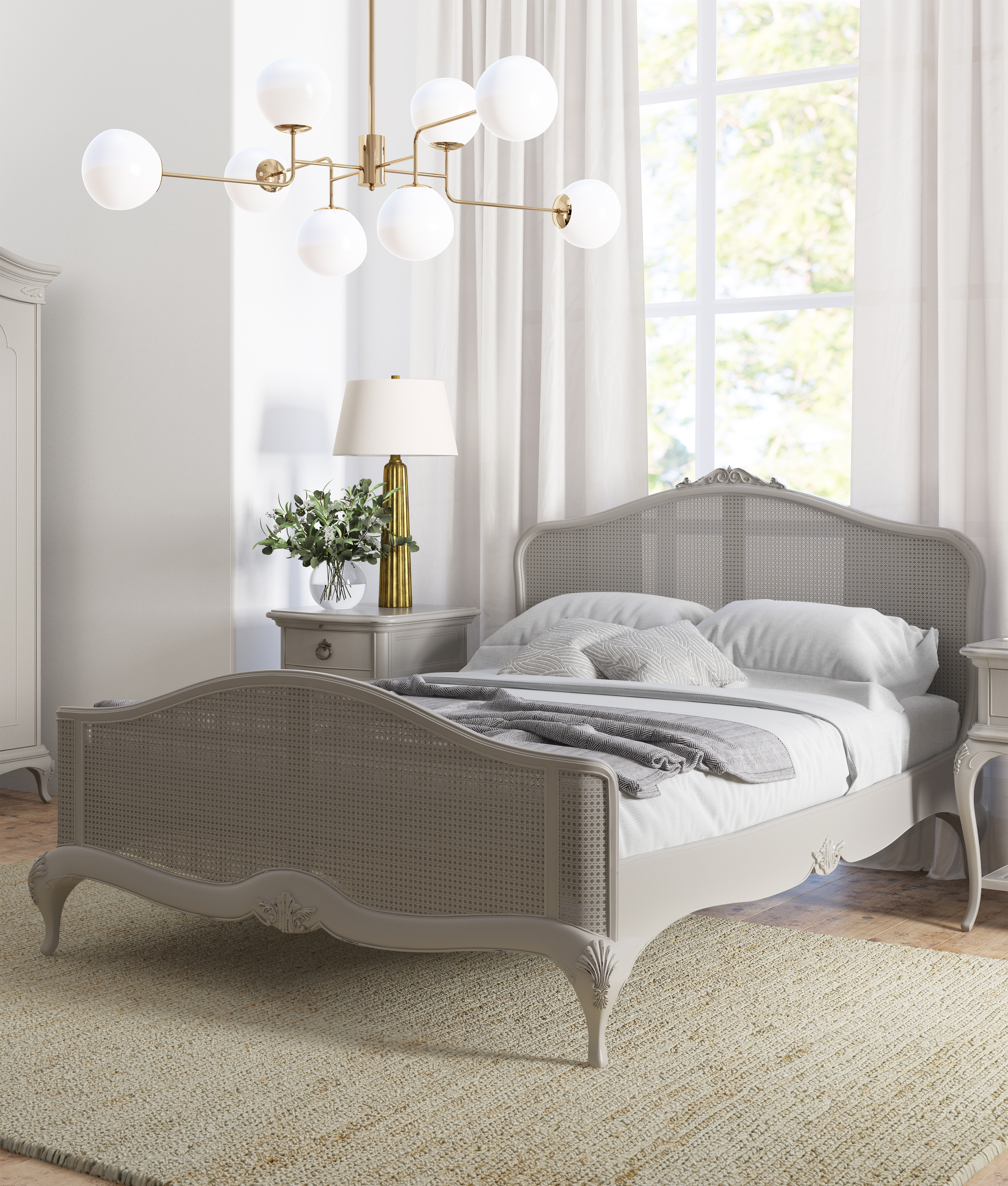 Etienne 4'6 Double Rattan Headboard - Style Our Home