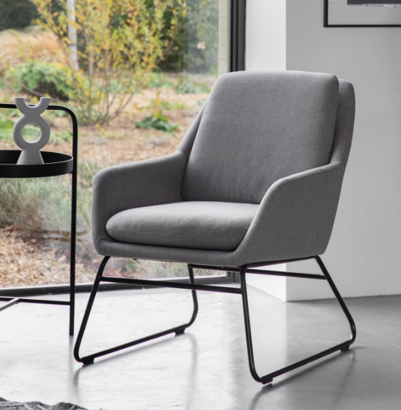 Falaise Light Grey Chair by Hudson Living | Style Our Home