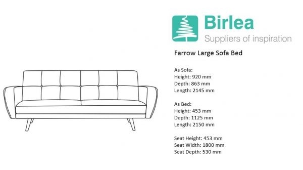 Farrow Large Sofa Bed - Style Our Home