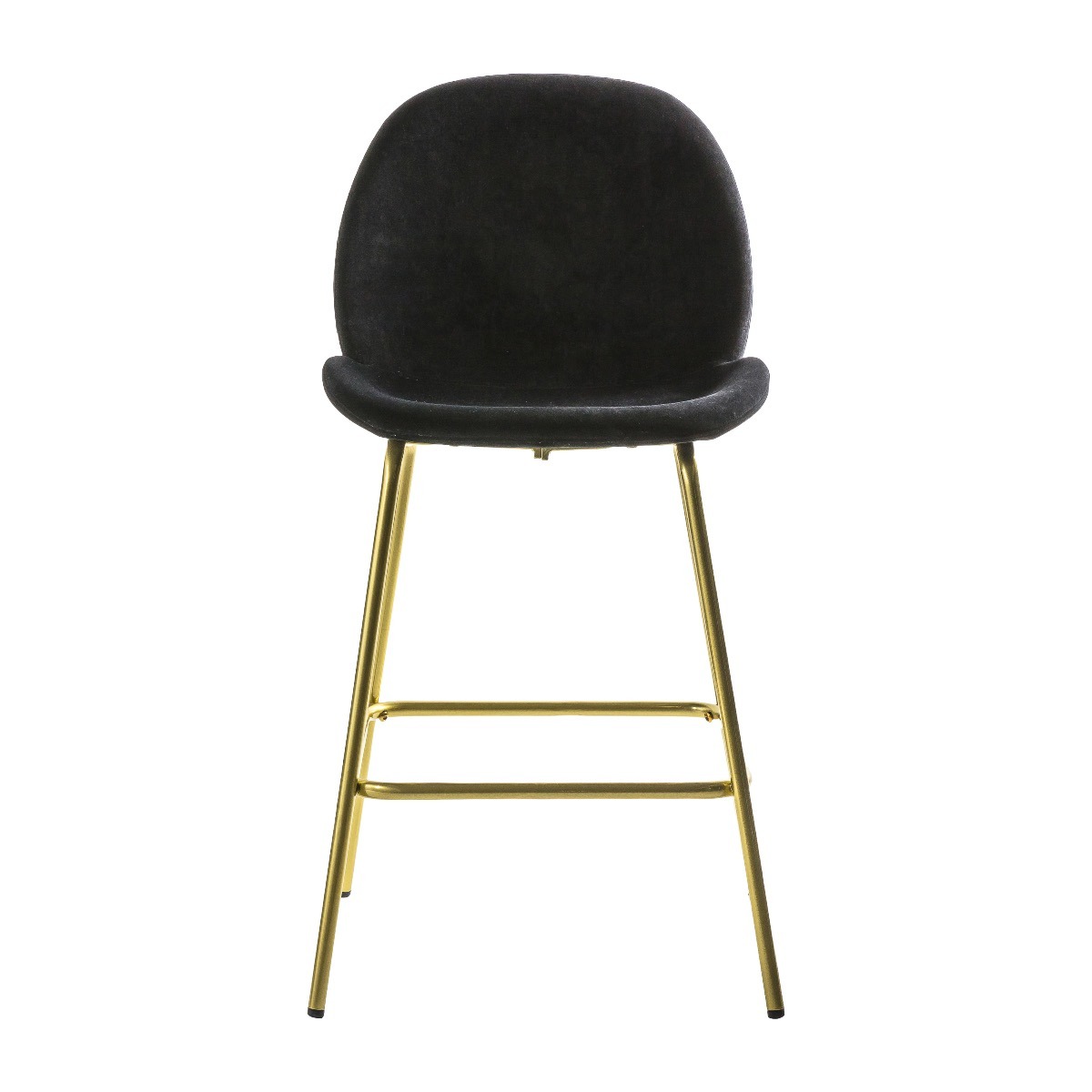 Flanagan Stool Black Velvet (2pk)