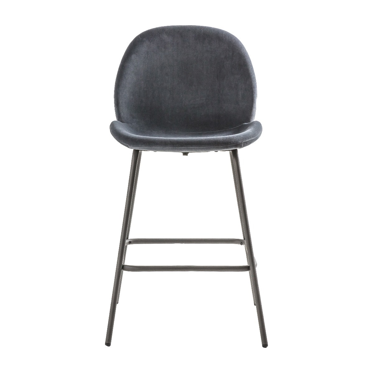 Flanagan Stool Dark Grey Velvet (2pk)
