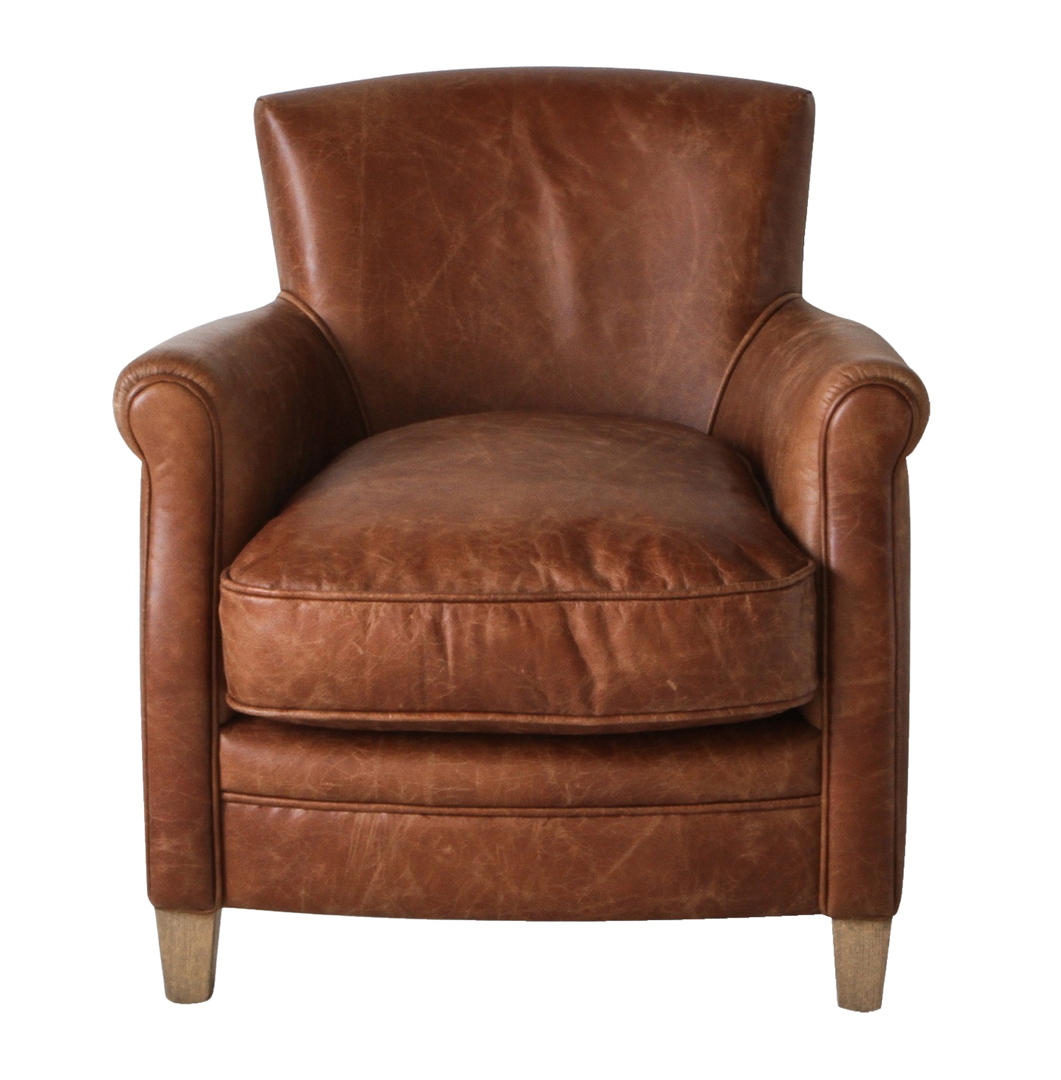 Mr. Padworth Chair - Vintage Brown Leather - Style Our Home