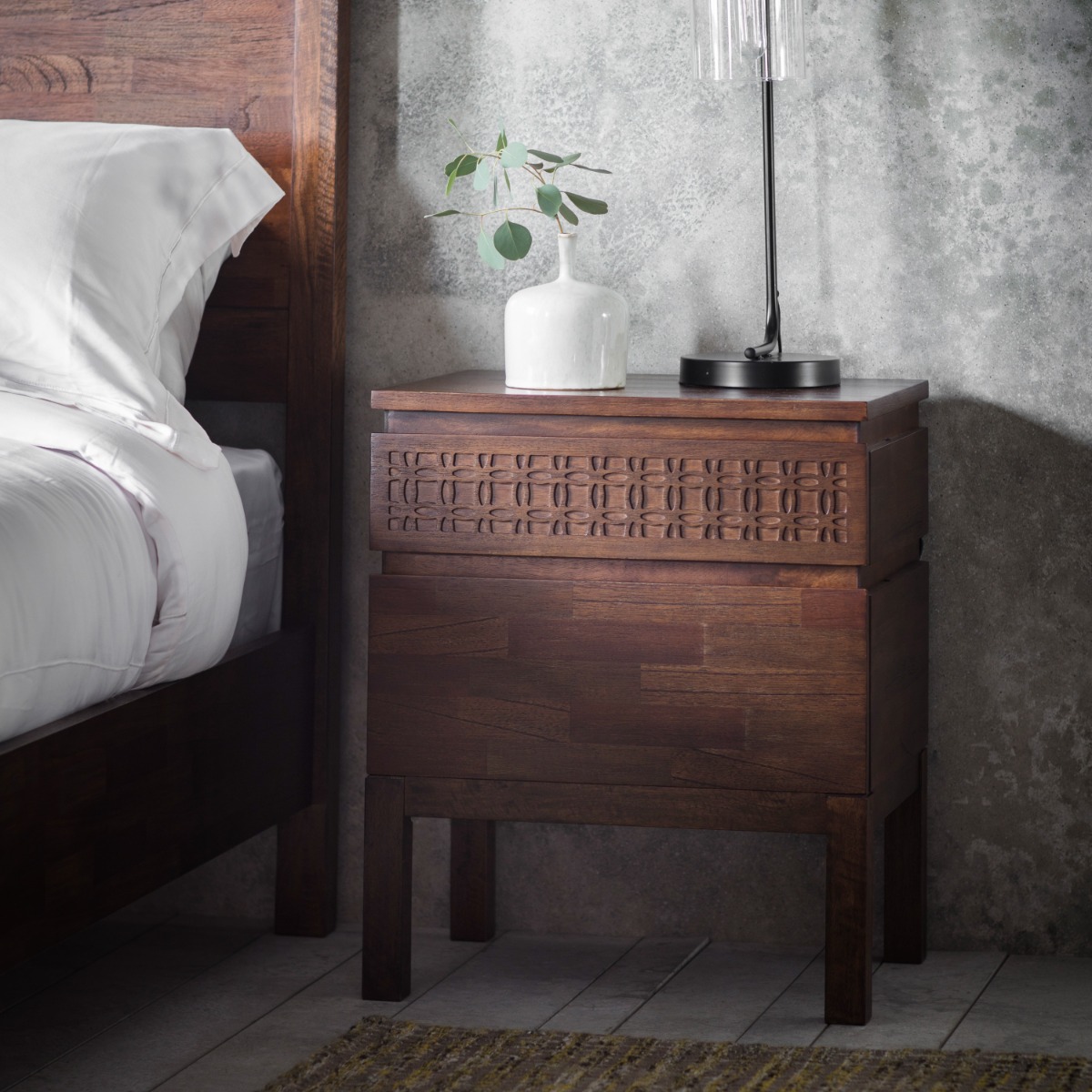 Boho Retreat Bedside 2 Drawer Chest  - Style Our Home