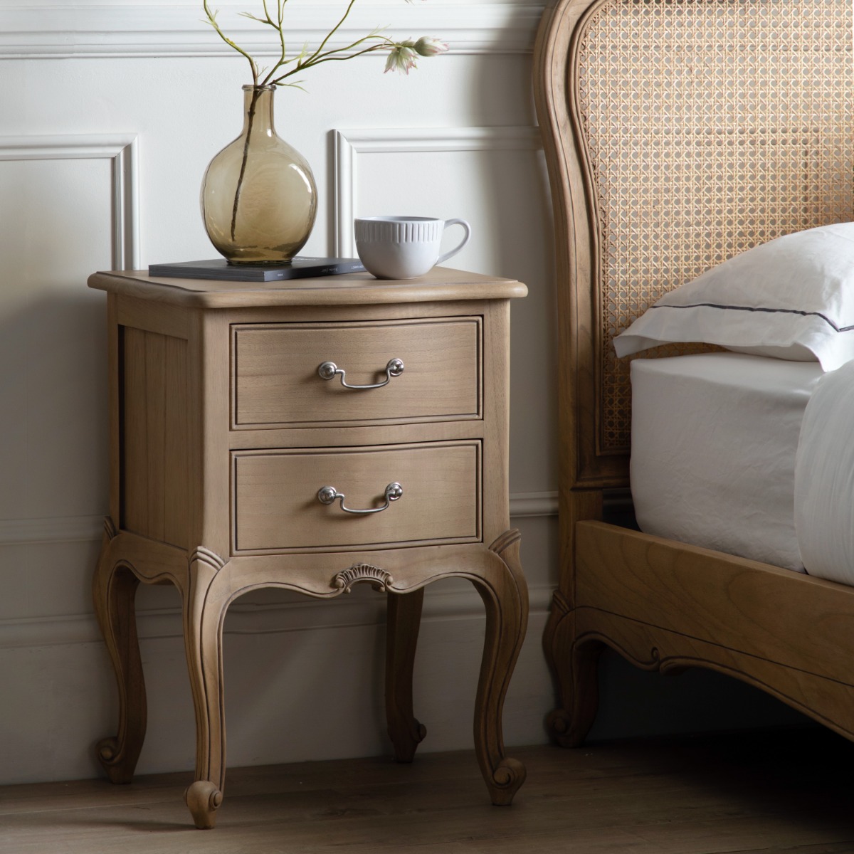 Palais Weathered Bedside Table by Gallery Living | Style Our Home