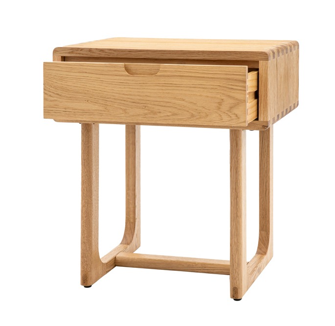 Mella 1 Drawer Bedside Natural By Gallery Living | Style Our Home