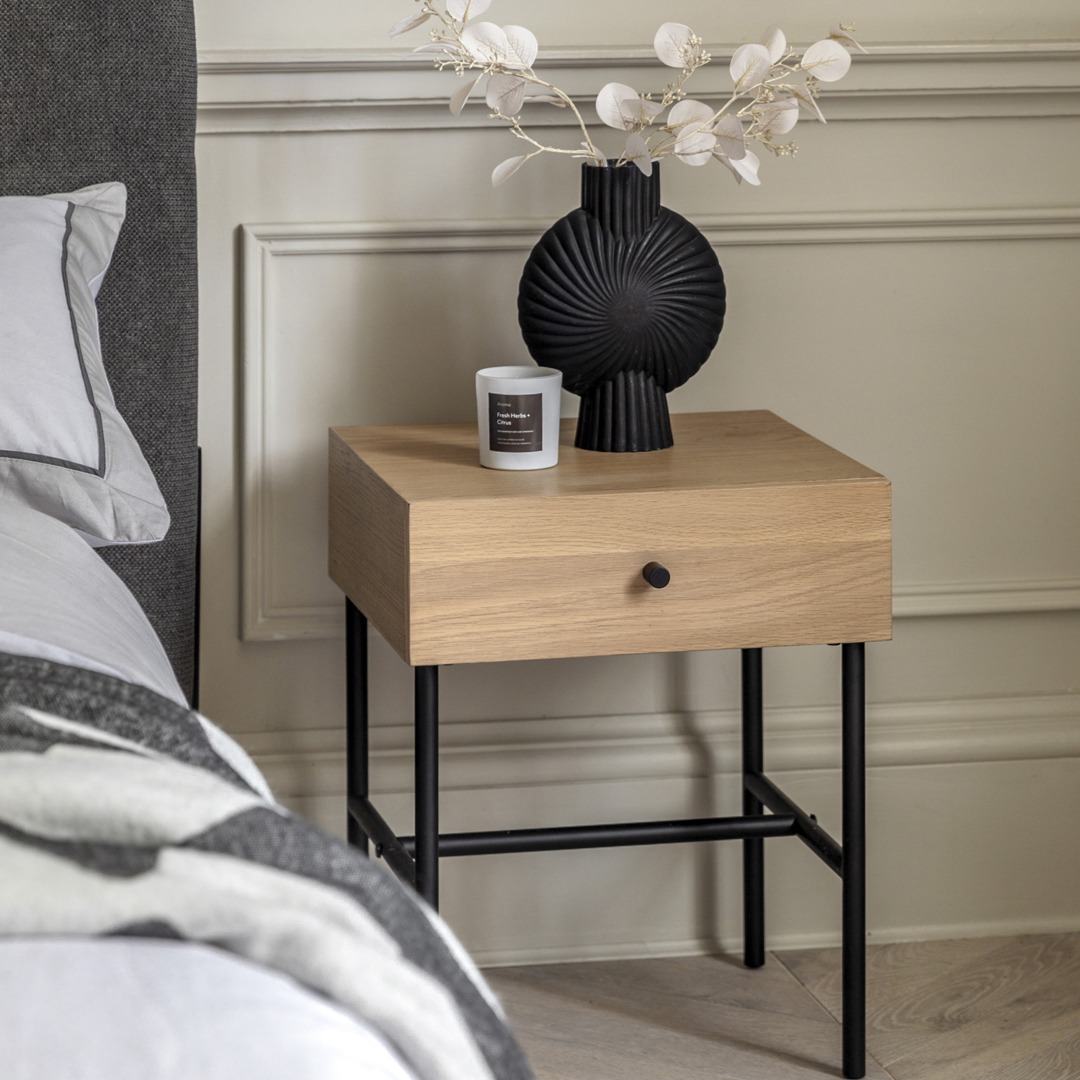 Wrayton 1 Drawer bedside Table By Gallery Living | Style Our Home