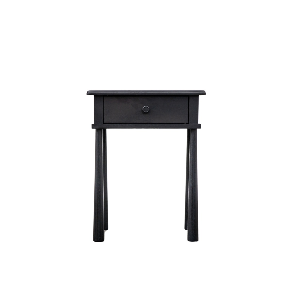 Wycombe Black 1 Drawer Bedside Table  - Style Our Home 