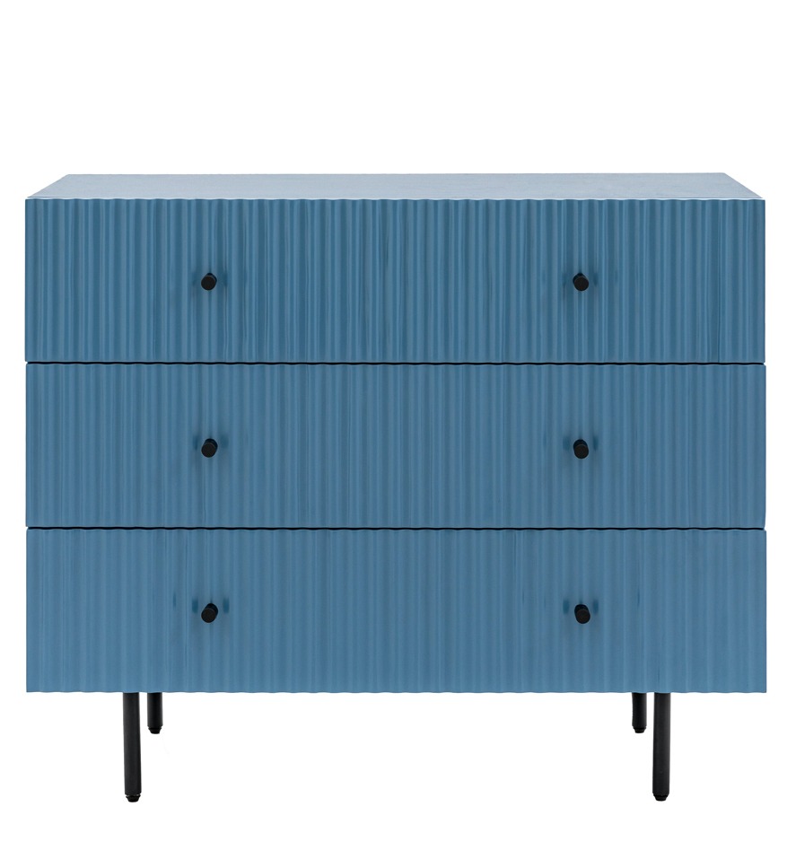 Halton 3 Drawer Chest Blue By Gallery Living | Style Our Home